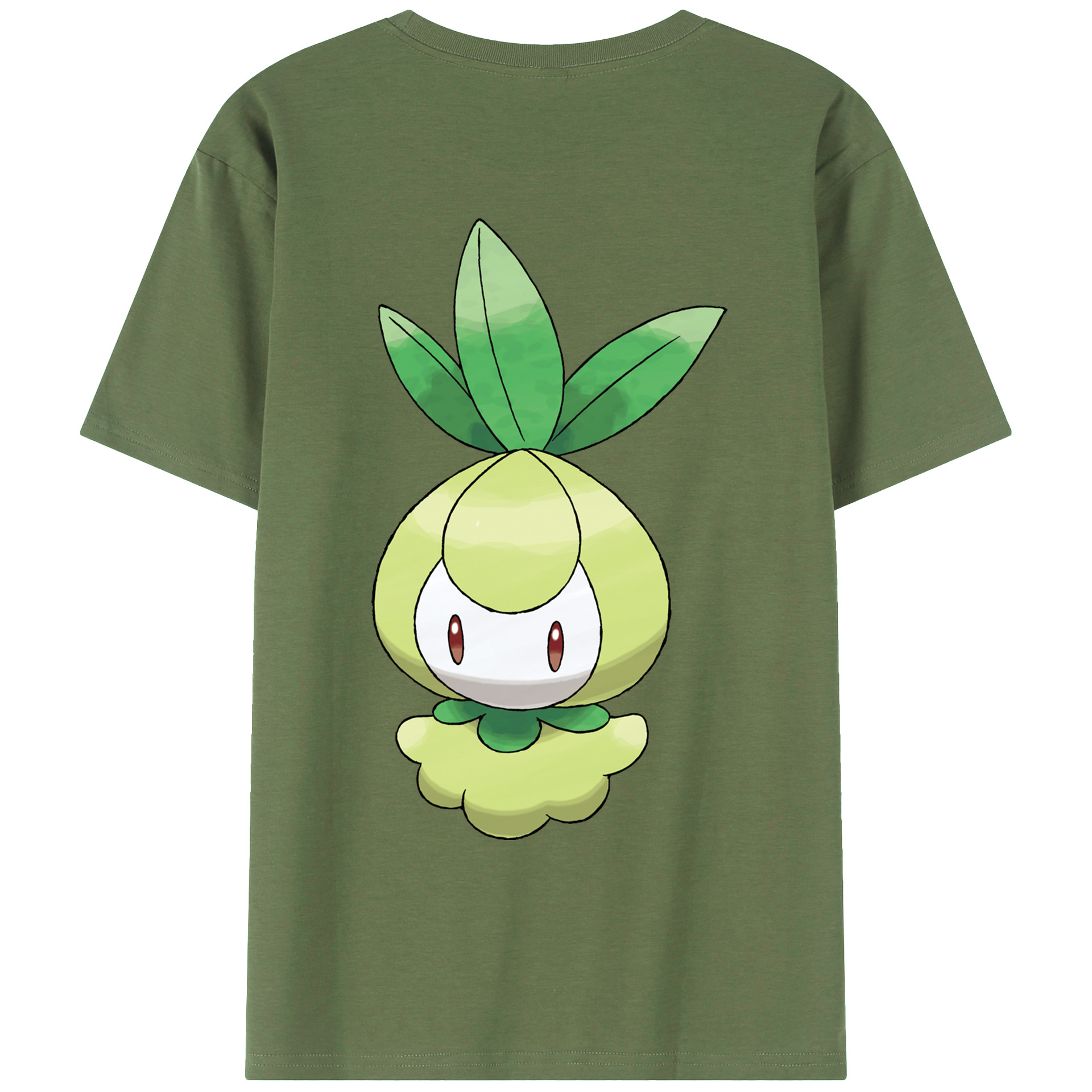 （画像用） ポケットモンスター Pokémon 綿100％ メンズ半袖Tシャツ（バックプリント） 通気性